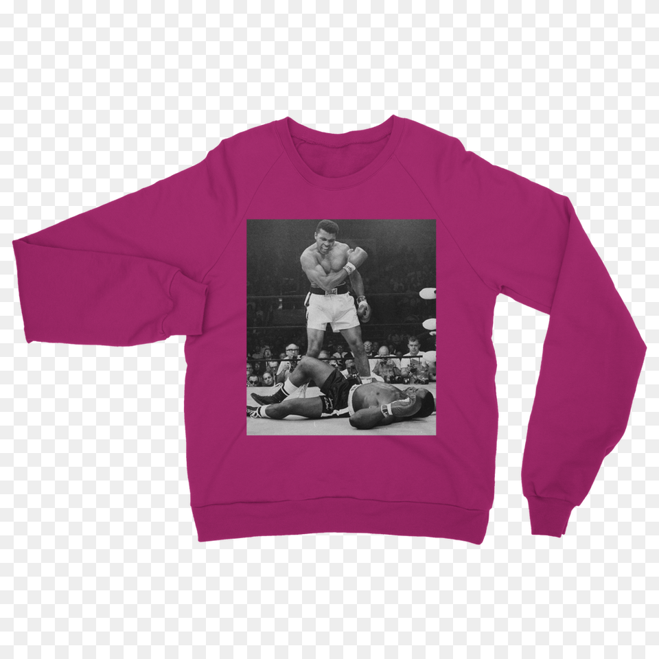 Muhammad Ali Knocks Out Sonny Liston Ufeffclassic Adult Sweatshirt, T-shirt, Clothing, Person, Man Free Png Download