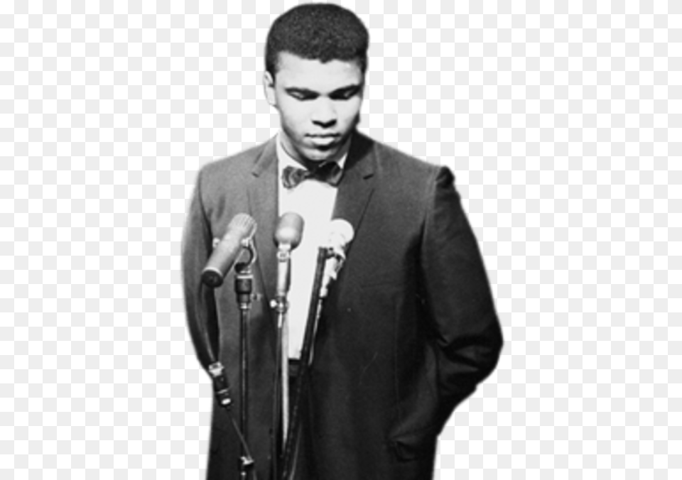 Muhammad Ali Muhammad Ali Transparent, Electrical Device, Person, Microphone, Crowd Free Png Download