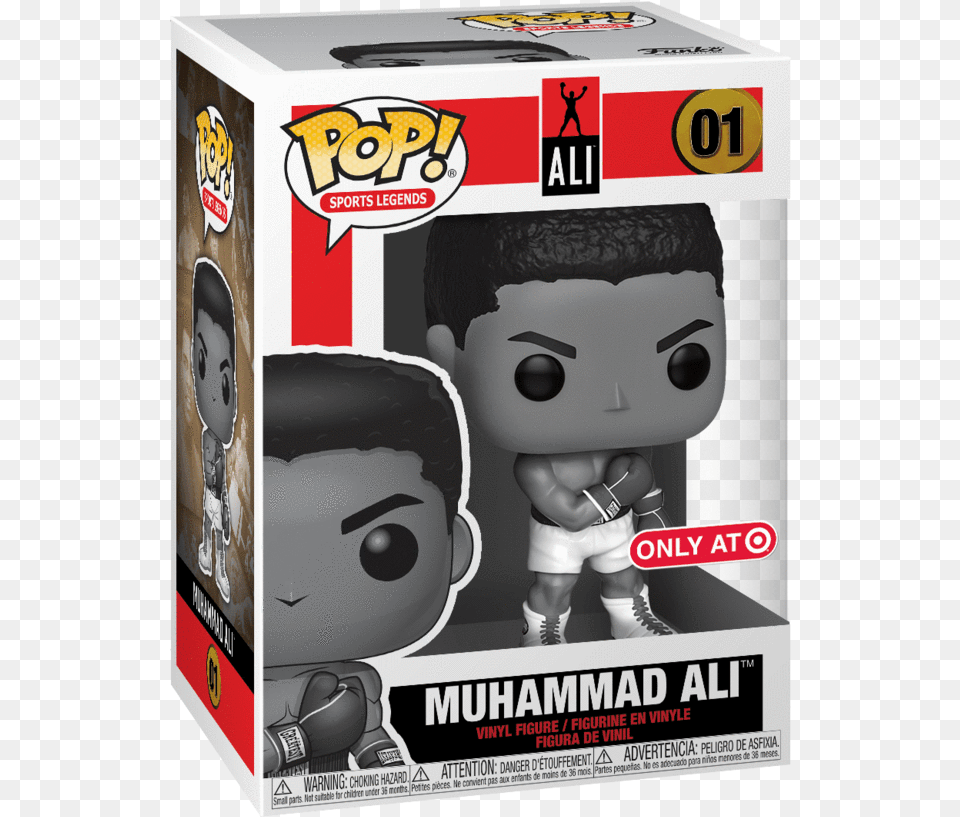Muhammad Ali Pop Vinyl Figure Funko Pop Muhammad Ali, Baby, Person, Box, Face Png Image