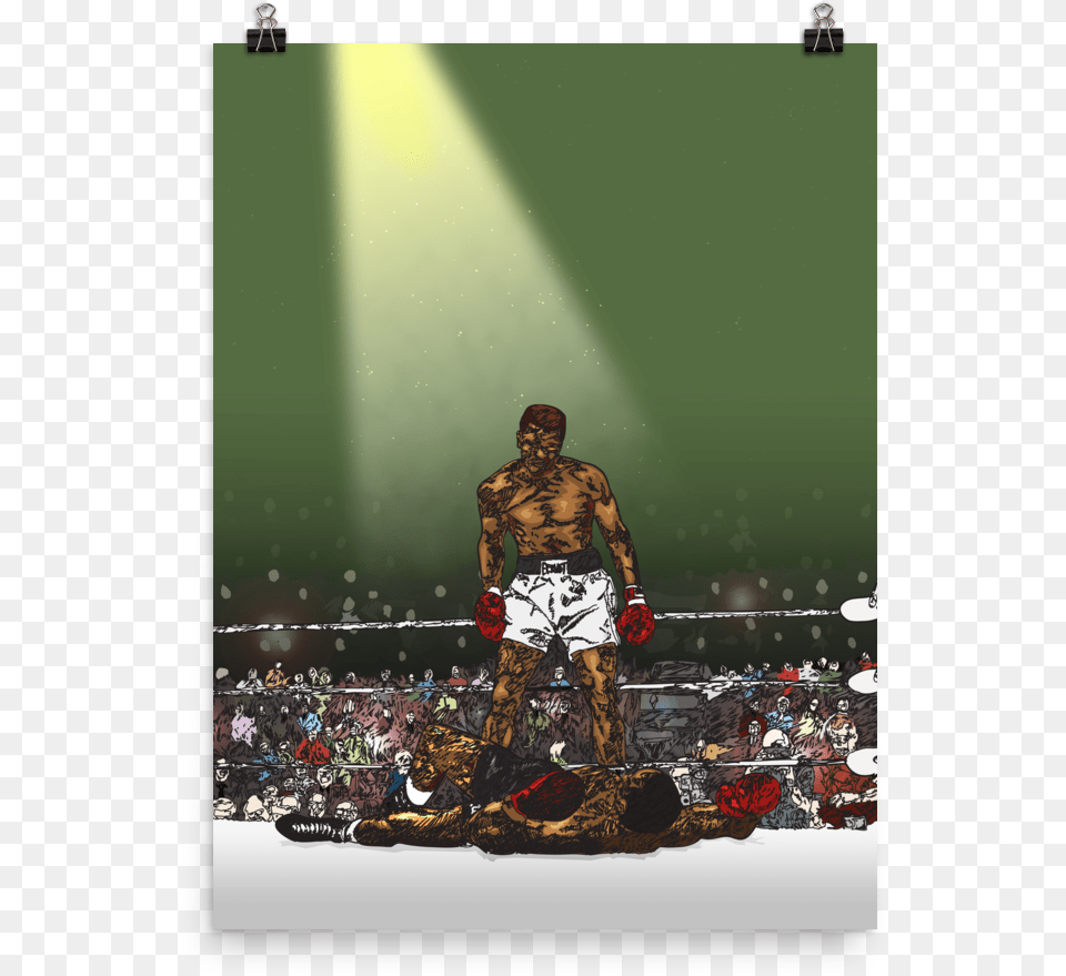 Muhammad Ali Poster 18x24 Audience, Stage, Concert, Crowd, Person Free Png Download