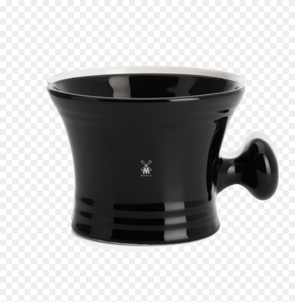 Muhle Black Porcelain Shaving Mug, Cup, Bowl, Beverage, Coffee Free Transparent Png