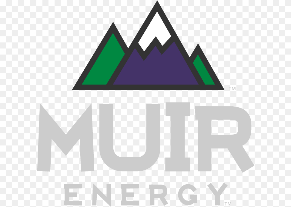 Muir Energy 15 Off Use Code Catra15 Graphic Design, Logo, Triangle, Neighborhood, Gas Pump Free Png Download