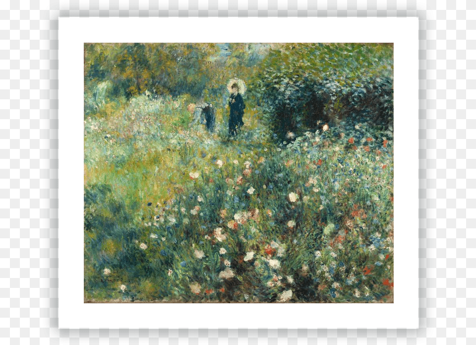 Mujer Con Sombrilla En Un Jardn Giclee Painting Renoir39s Woman With A Parasol, Art, Person, Photography, Flower Free Transparent Png