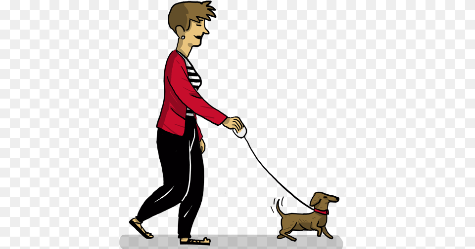 Mujer Paseando Al Perro Longdog, Person, Animal, Pet, Canine Free Transparent Png
