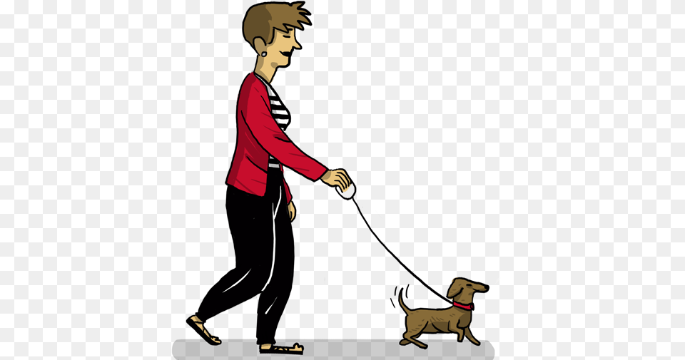 Mujer Paseando Al Perro Longdog, Person, Animal, Pet, Canine Png Image