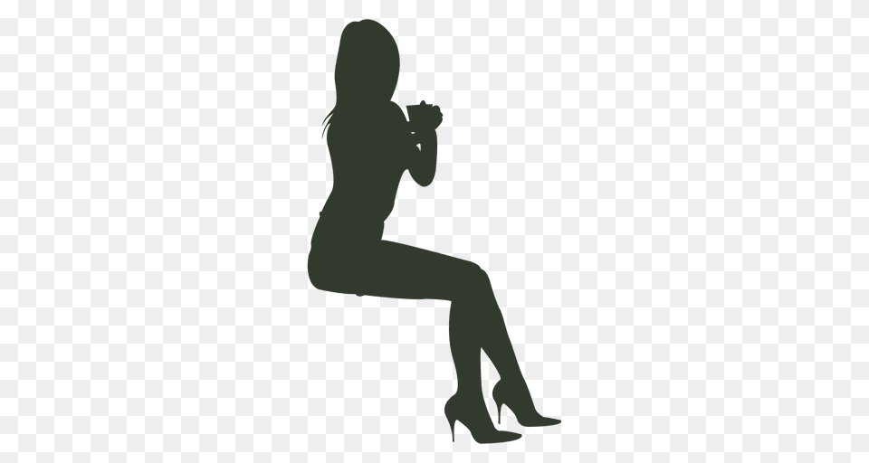 Mujer Sentada Silueta, Photography, Silhouette, Person, Clothing Free Transparent Png
