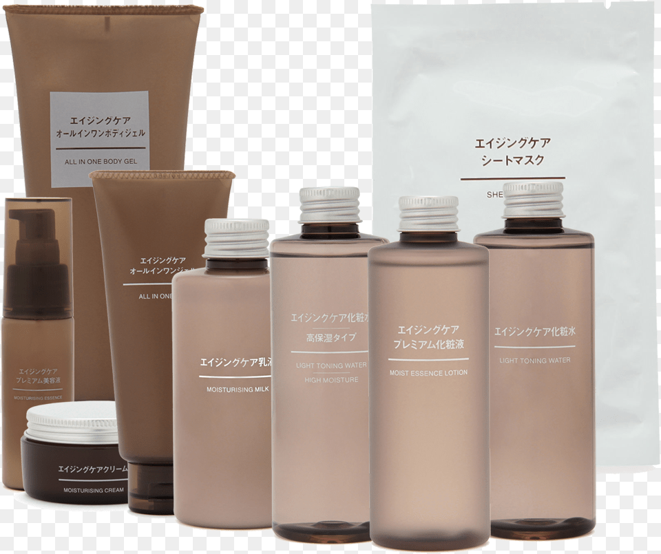 Muji Skincare Review, Bottle, Lotion, Cosmetics, Perfume Png Image