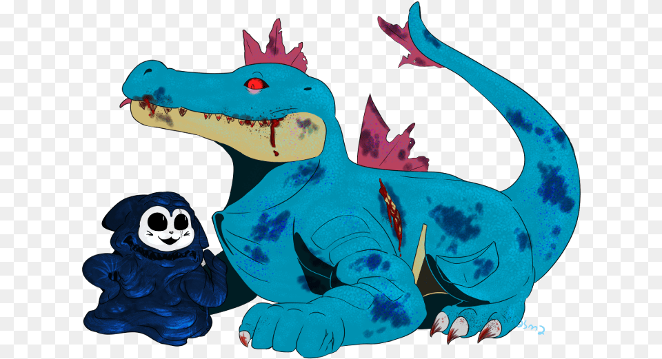 Muk And The Friendly Undead Feraligatr Feraligatr Creepy, Animal, Reptile, Fish, Sea Life Png Image