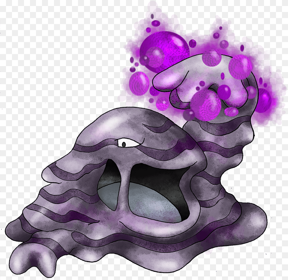 Muk Used Toxic By Macuarrorro Muk Art, Purple, Accessories, Baby, Person Png