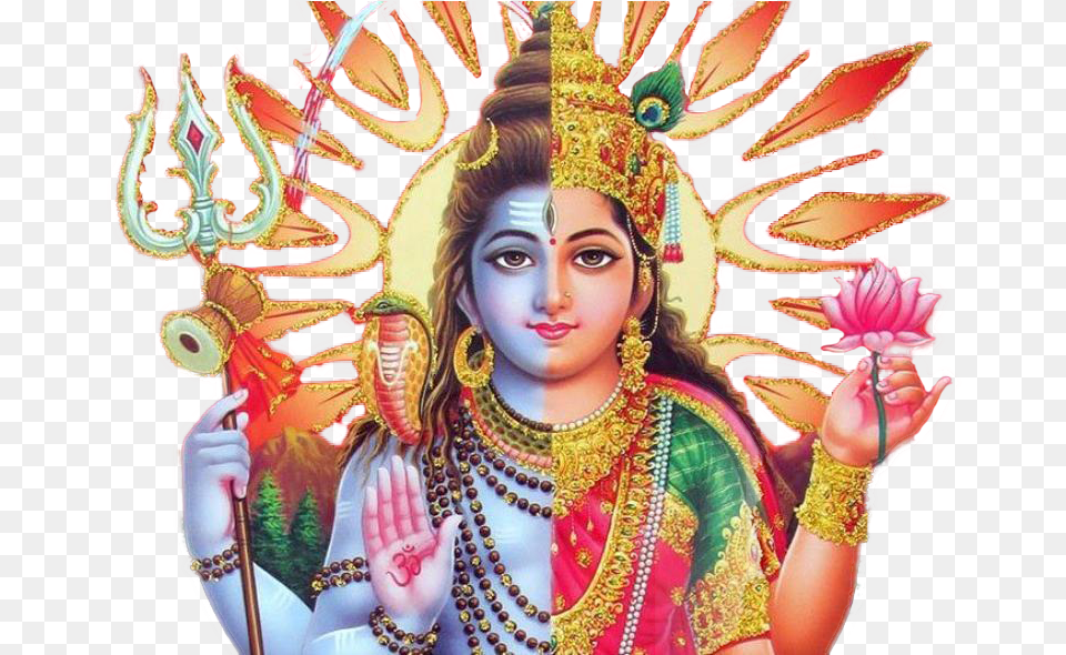 Mukhi Rudraksha Ardhnarishwar Half Shiva Half Parvati, Woman, Wedding, Person, Female Free Transparent Png