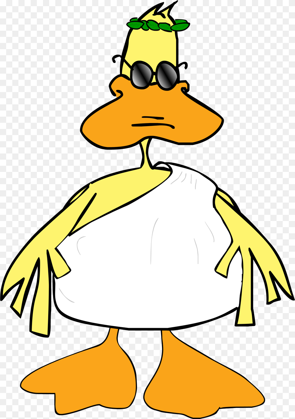 Mukky Duck Toga Party Duck, Adult, Cartoon, Female, Person Png