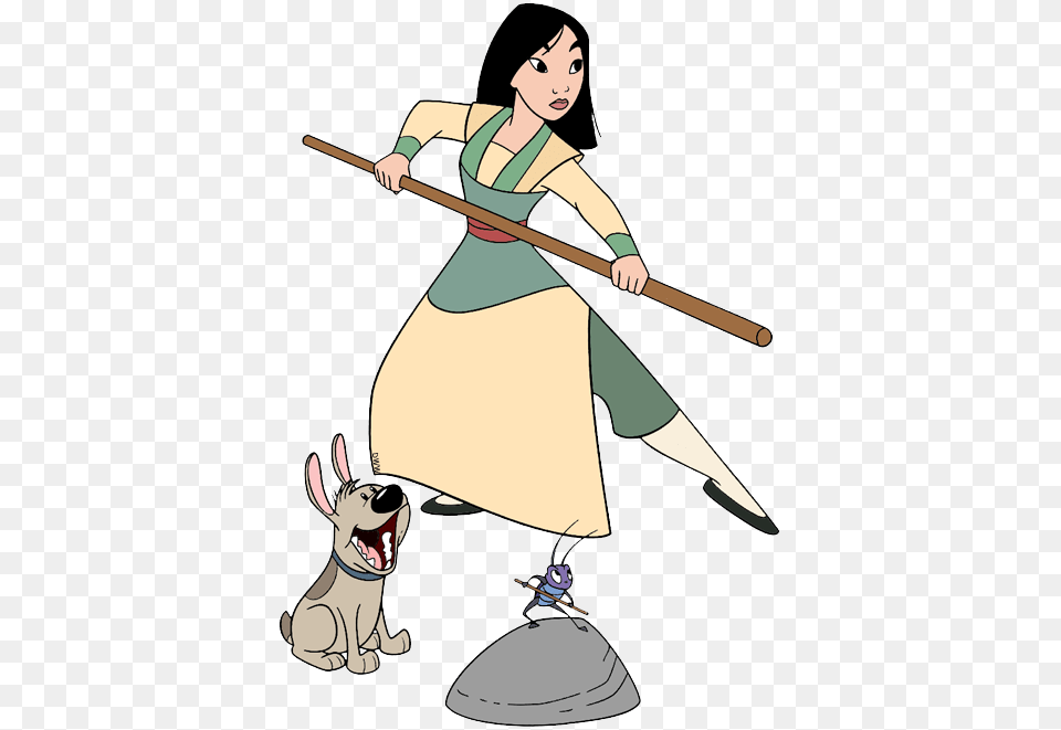 Mulan And Friends Clip Art Disney Clip Art Galore, Person, Cleaning, Adult, Female Free Png