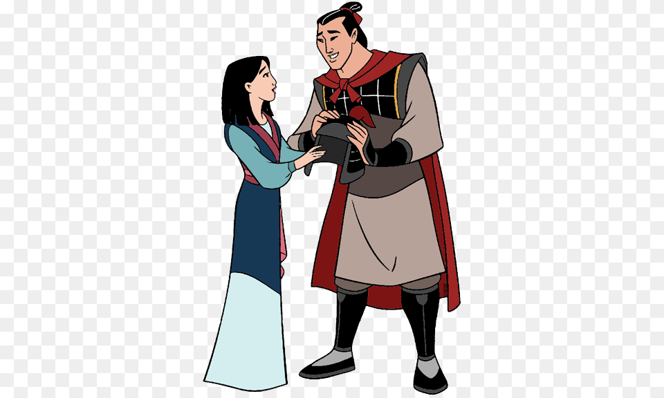 Mulan And Shang Clip Art Disney Clip Art Galore, Adult, Female, Person, Woman Free Transparent Png