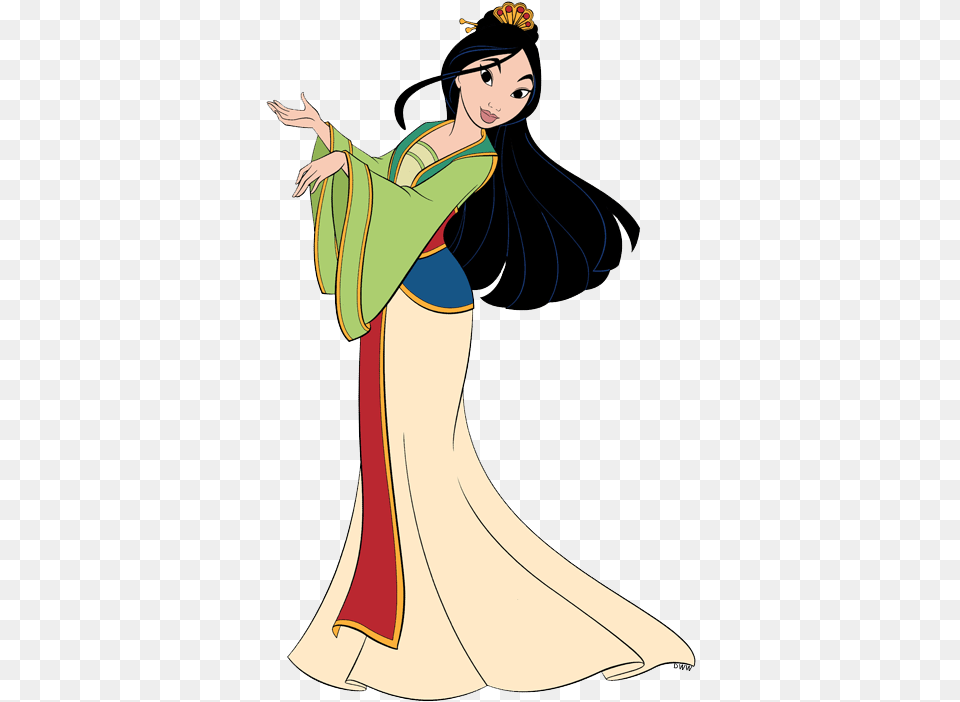 Mulan Clip Art 2 Cartoon, Clothing, Gown, Dress, Formal Wear Free Transparent Png