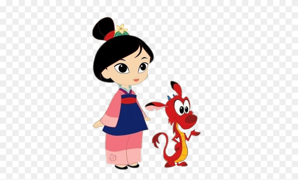 Mulan Disney Princess Princesas Mushu Mulanymushu, Baby, Person, Cartoon, Face Free Png Download