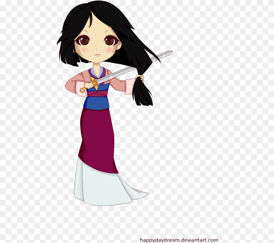 Mulan Drawing Ink Mulan Chibi, Book, Comics, Publication, Adult Free Png