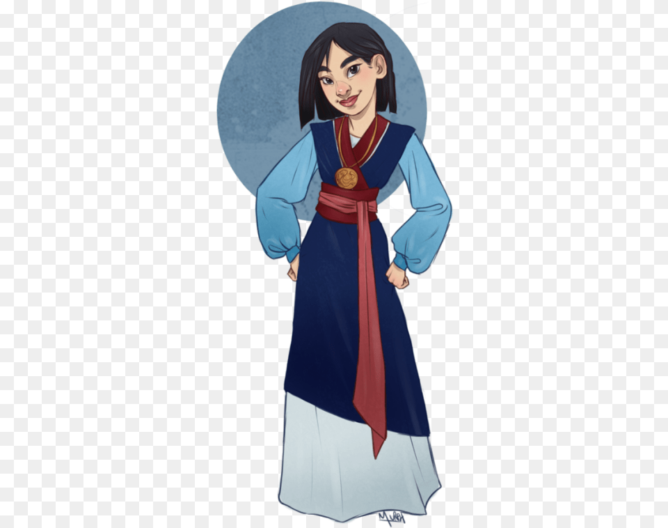 Mulan In The Outfit She Worse At The End Of The Film Princess Mulan, Adult, Person, Gown, Formal Wear Png