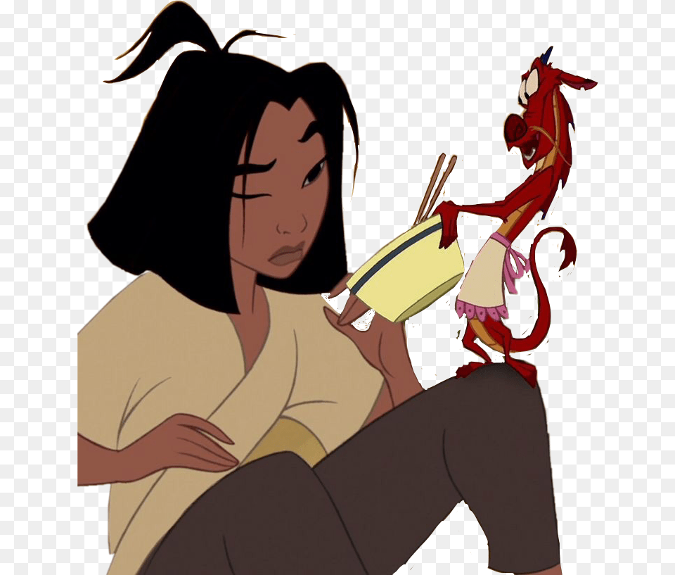 Mulan Mushu Disney Freetoedit Mulan Moods, Adult, Book, Comics, Female Png