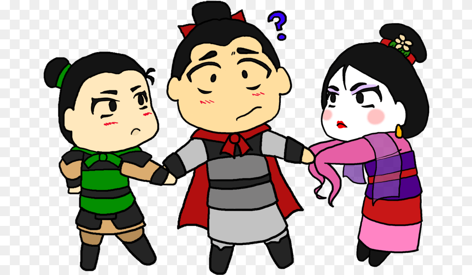 Mulan Ping Shang Fanart Clipart Download Mulan And Li Shang Baby, Person, Face, Head, Performer Png Image