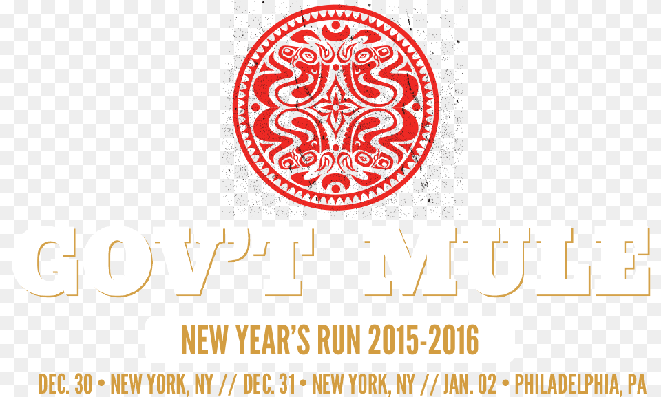 Mule New Year39s Eve 2015 2016 Gov T Mule, Advertisement, Poster, Logo Free Png