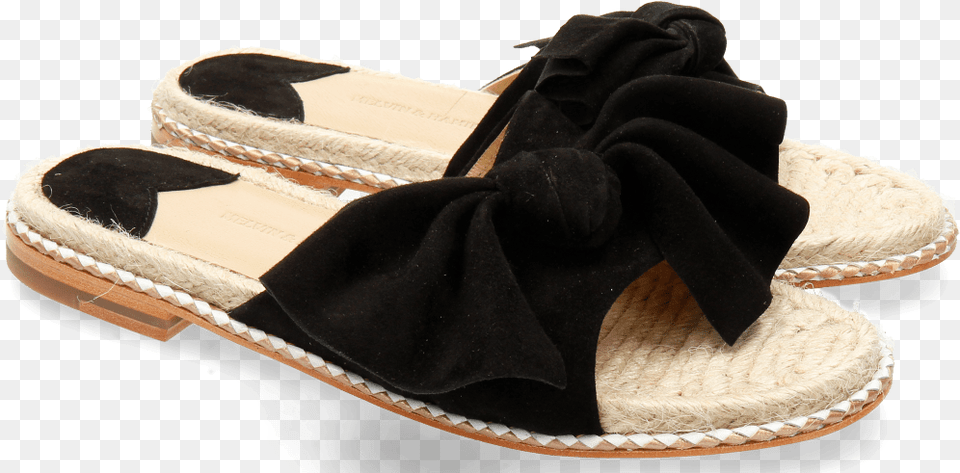 Mules Patty 1 Suede Black Sandal, Clothing, Footwear Png Image