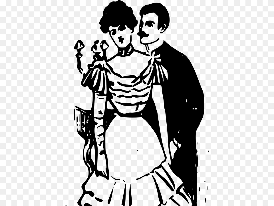 Mulher E Homem Preto E Branco, Gray Png Image