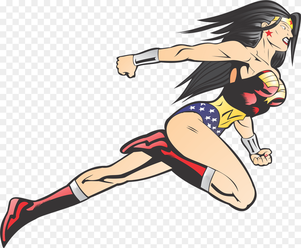 Mulher Maravilhar Cartoon, Book, Comics, Publication, Person Png Image