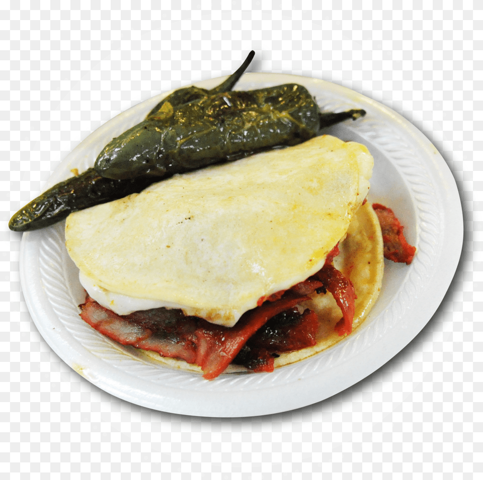 Mulitas Escabeche, Burger, Food, Plate, Egg Free Png