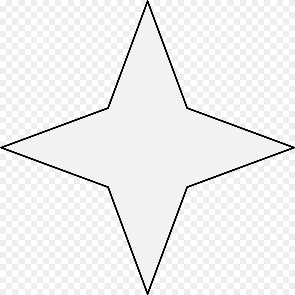 Mullet Star 4 Points, Star Symbol, Symbol Free Png Download