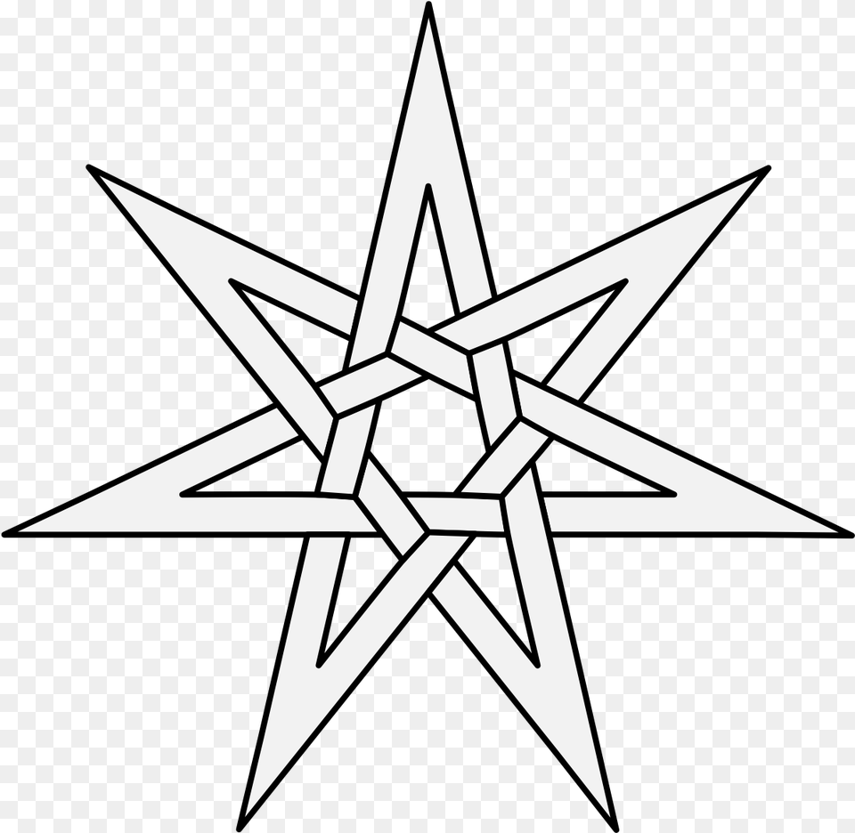 Mullet Traceable Heraldic Art Star 7 Points, Star Symbol, Symbol, Cross, Nature Free Transparent Png