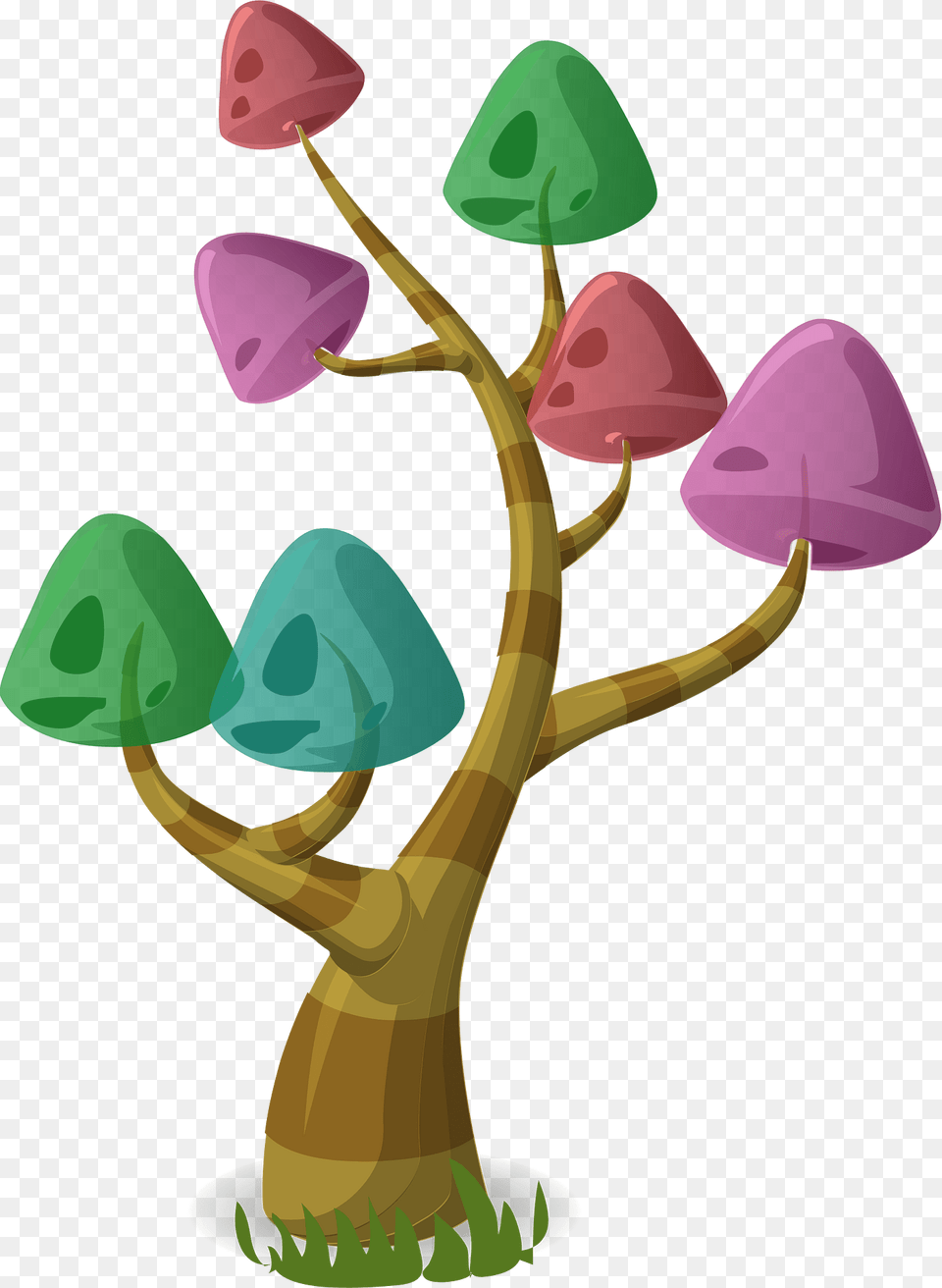 Multi Color Fantasy Mushroom Clipart, Art, Plant, Tree, Flower Free Transparent Png
