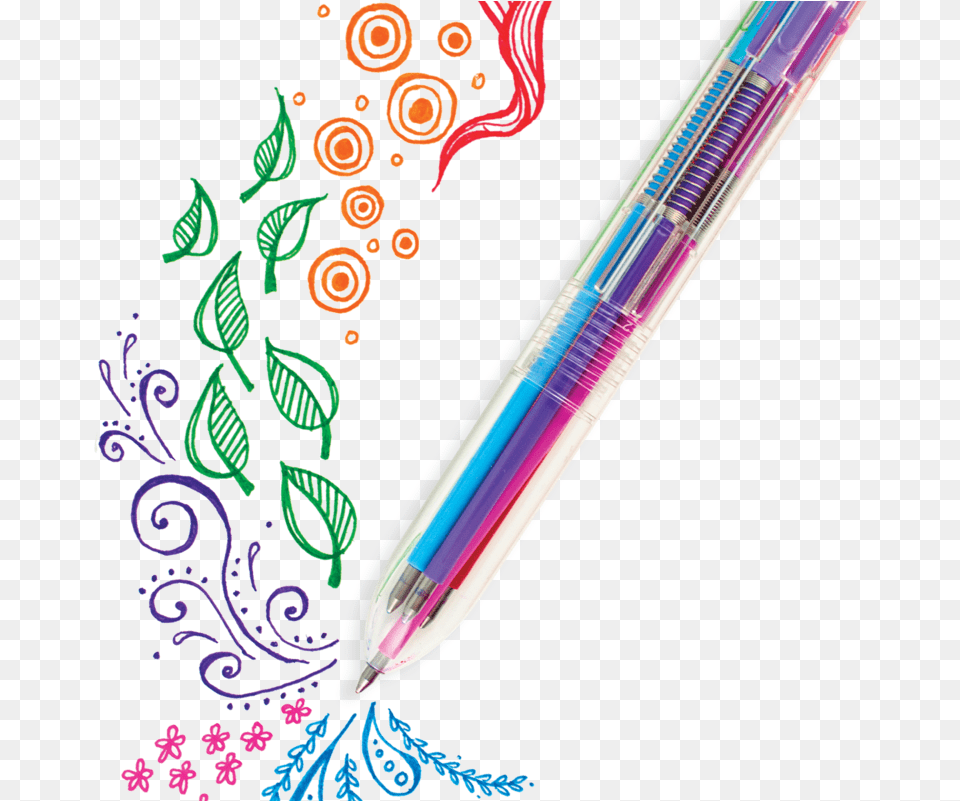Multi Color Gel Pen, Pattern, Art, Graphics Png