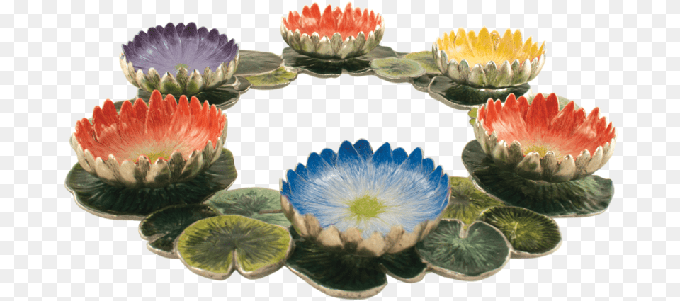 Multi Color Lotus Centerpiece Lotus Centerpiece Seder Plate, Plant, Flower, Flower Arrangement, Accessories Png