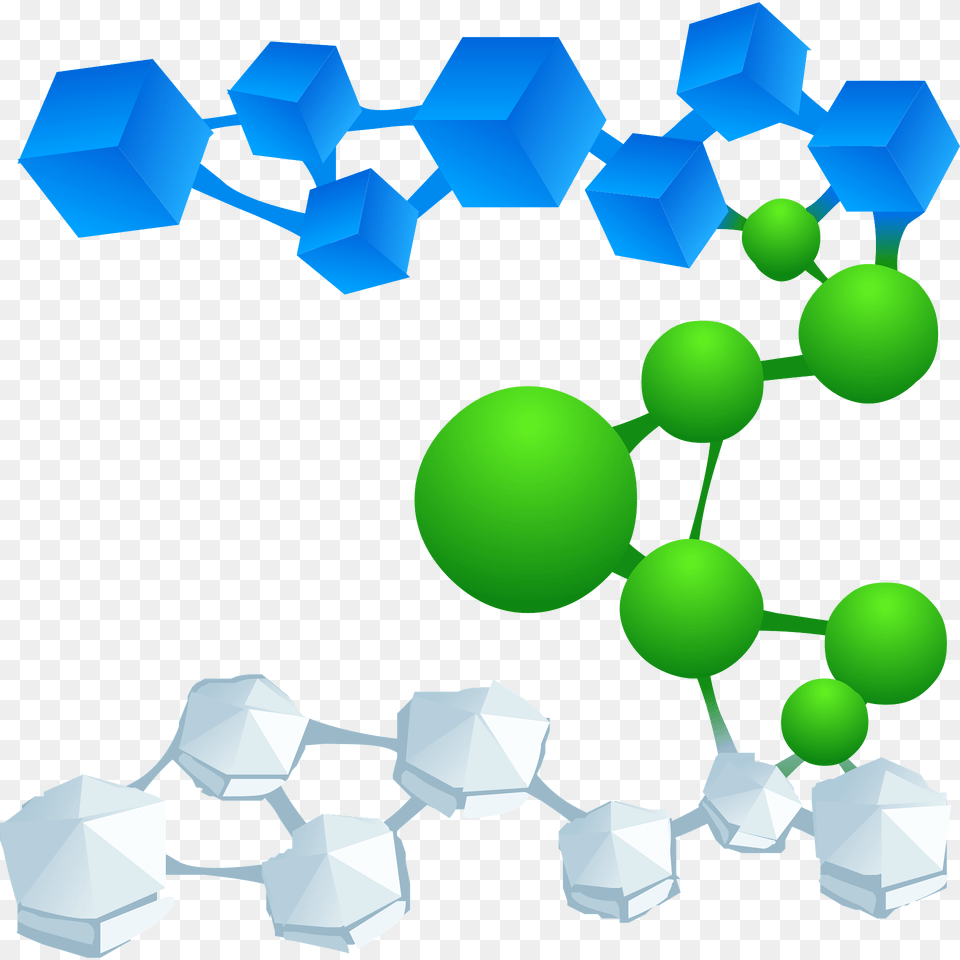 Multi Color Molecule Clipart, Green, Sphere, Art, Graphics Free Png Download