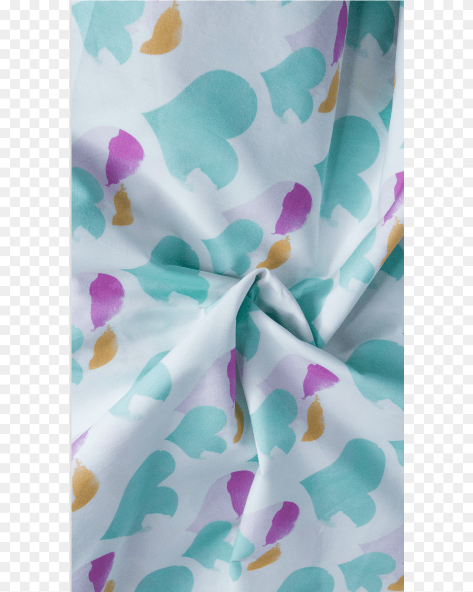 Multi Color Painted Watercolor Heart Print Cotton Poplin Bed Sheet, Pattern, Person, Paper Free Png Download