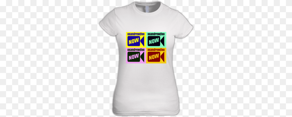 Multi Color Younow Logo Girls Shirt Younow, Clothing, T-shirt Free Transparent Png