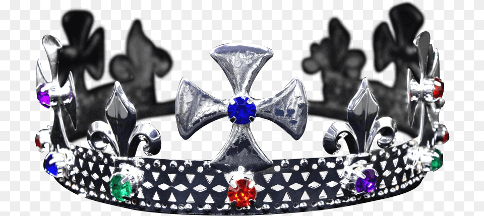 Multi Colored Silver Kings Crown Crown, Accessories, Jewelry Free Png