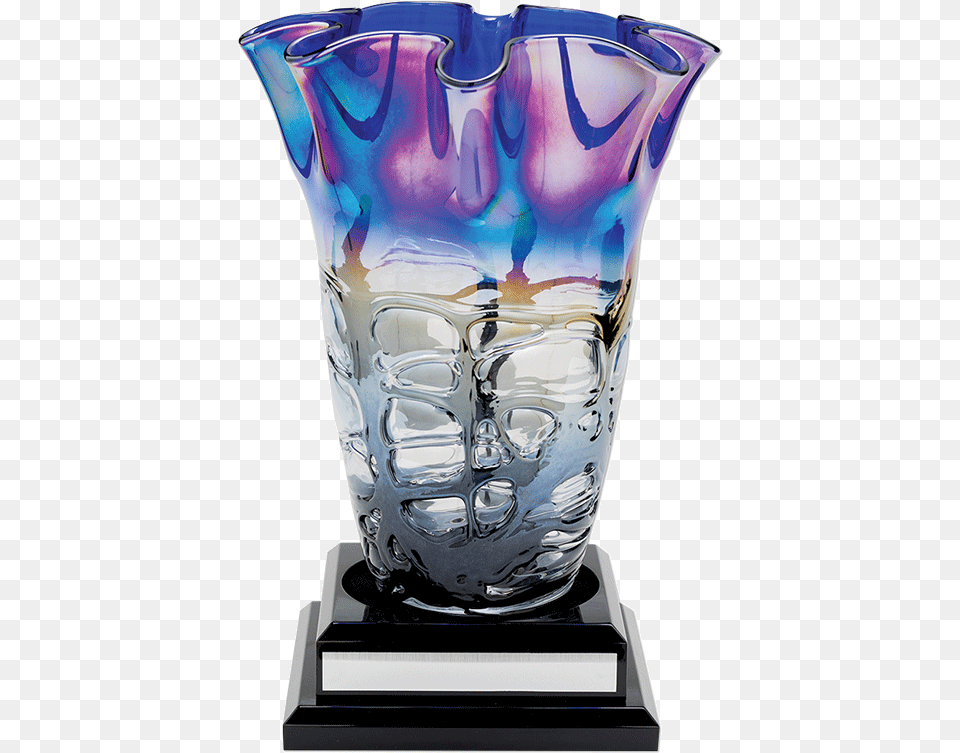 Multi Colored Vase On A Base Vase, Jar, Pottery, Person Free Png