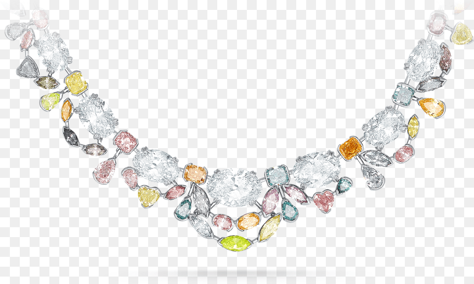 Multi Coloured Diamond Necklace Diamond, Accessories, Gemstone, Jewelry Png