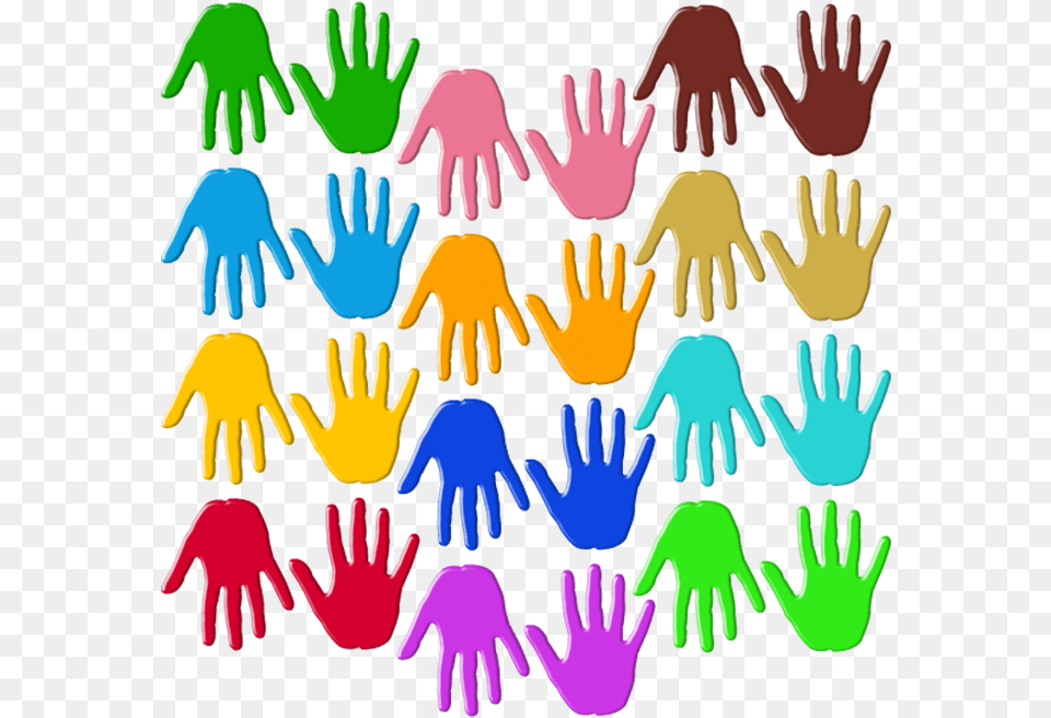 Multi Coloured Handprints Impronte Di Mani, Person Png Image