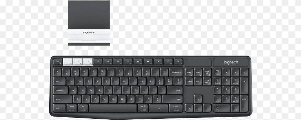 Multi Device Wireless Keyboard And Stand Combo Logitech Keyboard K375s Wireless, Computer, Computer Hardware, Computer Keyboard, Electronics Free Png