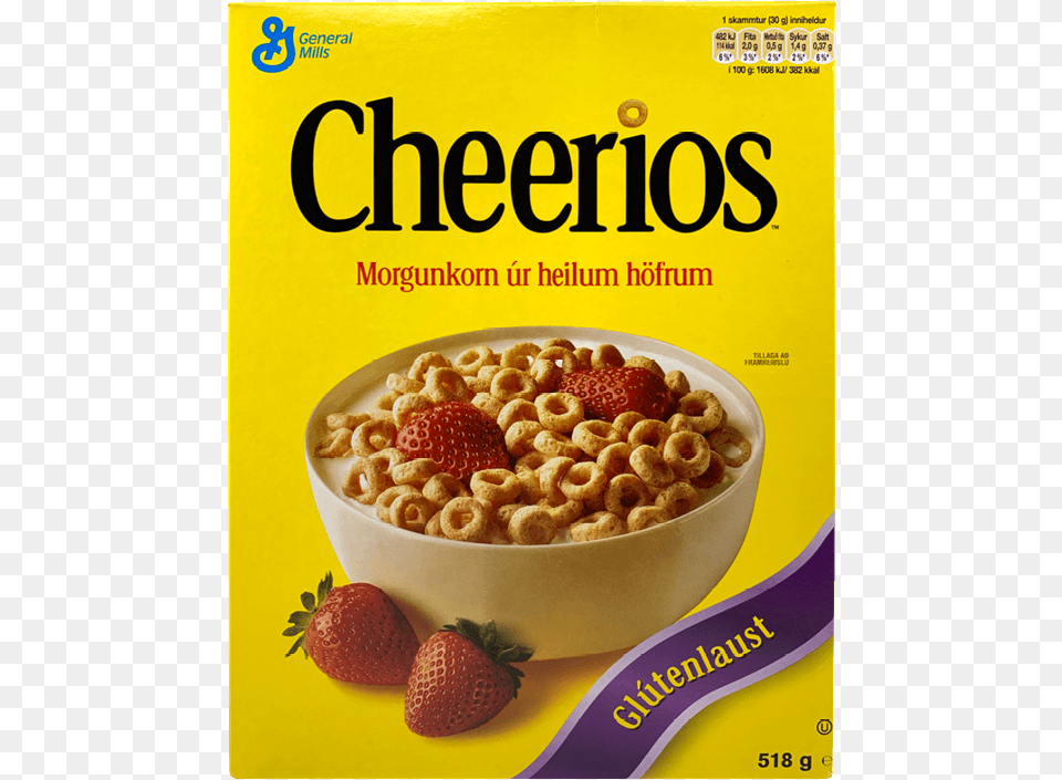 Multi Grain Cheerios, Bowl, Berry, Food, Fruit Png Image