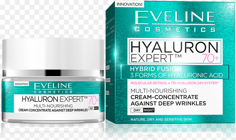 Multi Nourishing Cream Concentrate Against Deep Wrinkles Eveline Cosmetics, Bottle, Can, Tin Free Png Download