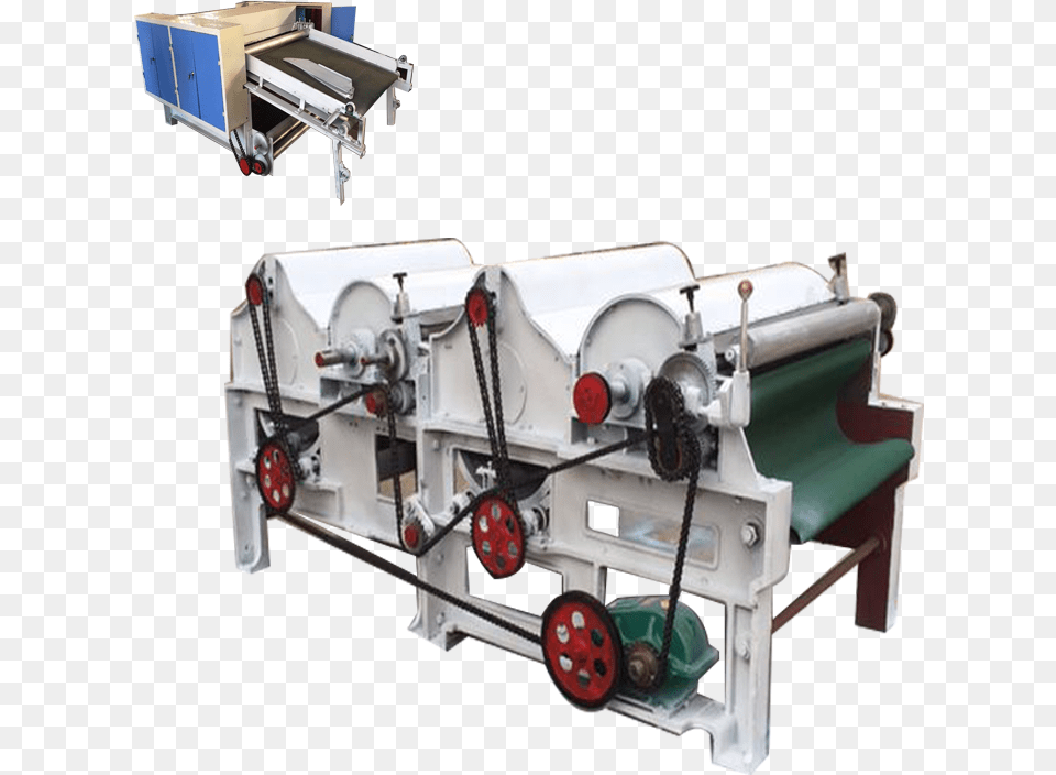 Multi Rollers Cotton Waste Yarn Opening Machinechemical Metal Lathe, Machine, Wheel Free Png Download
