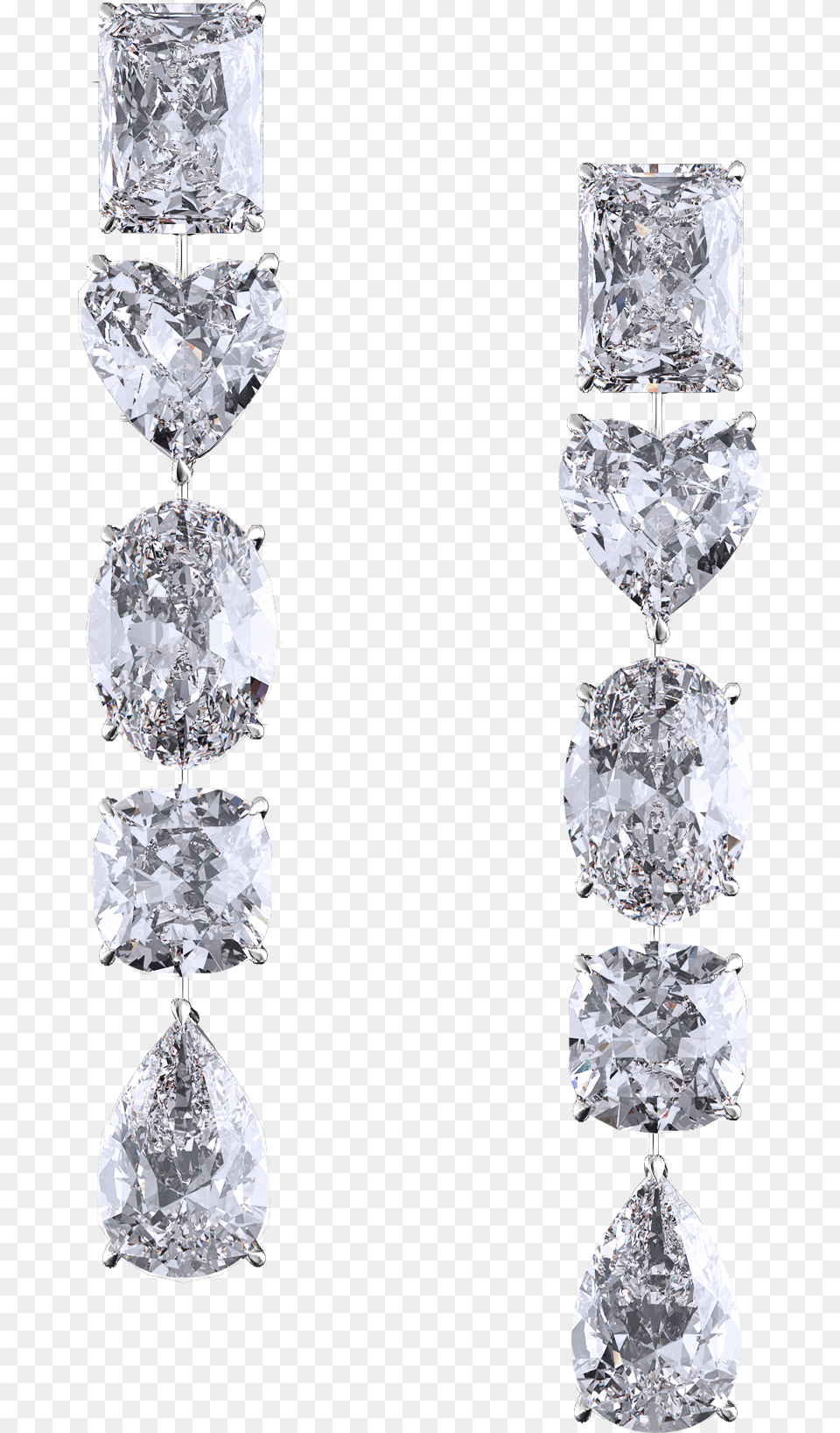 Multi Shape Diamond Earring, Accessories, Gemstone, Jewelry, Crystal Png