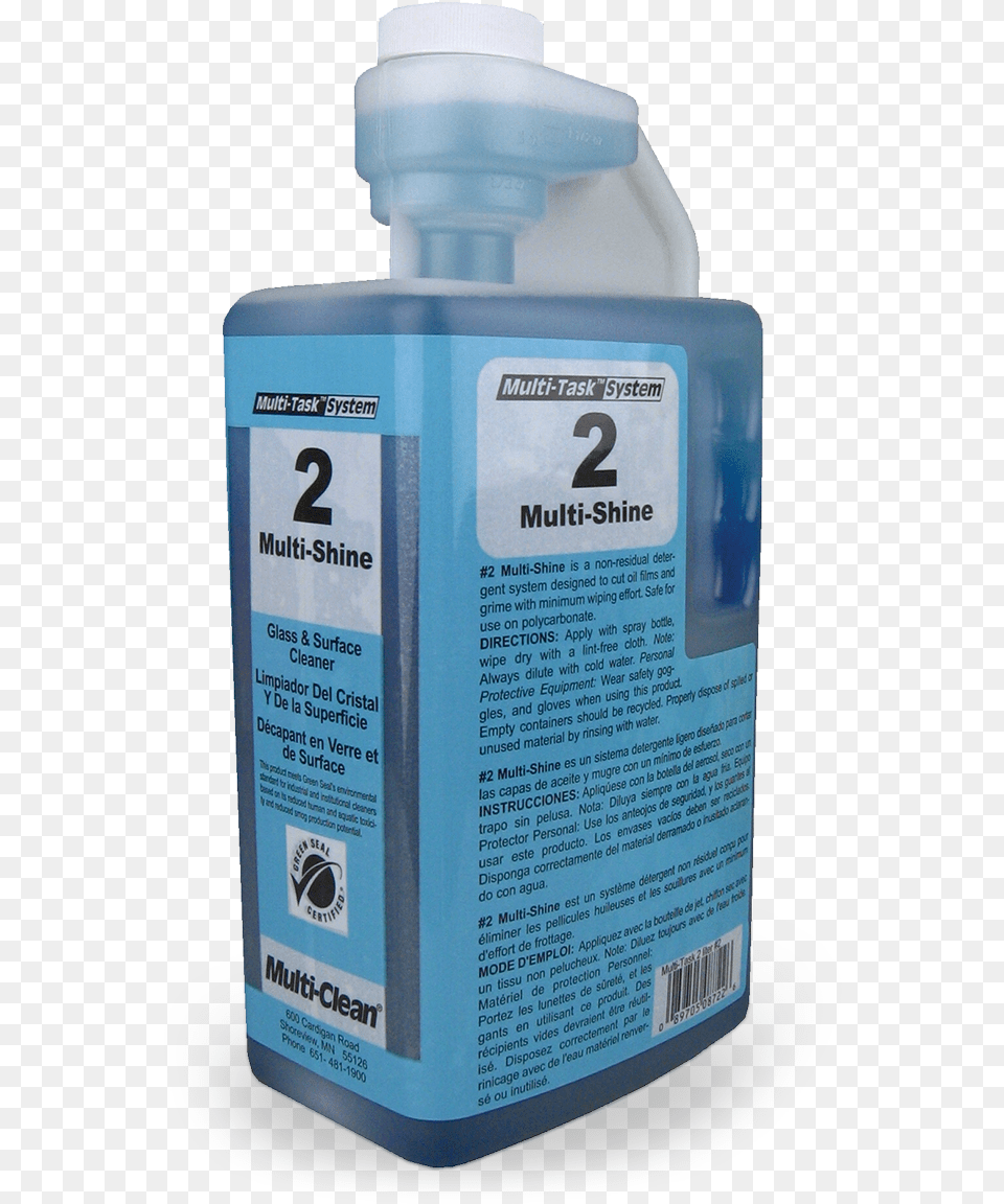 Multi Shine Glass Amp Surface Cleaner As Shown In The Water Bottle Free Png Download