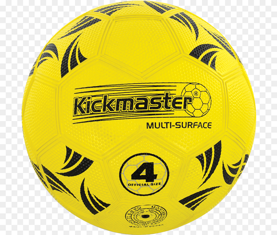 Multi Surface Ball Domestic Kickmaster Multi Surface Ball Blackyellowsize, Football, Soccer, Soccer Ball, Sport Free Png