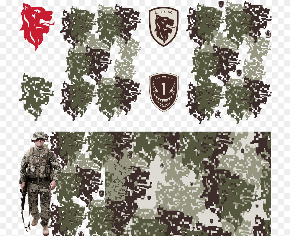 Multicam Vector Digital Camo Project Honor Camo Pattern, Military Uniform, Military, Adult, Person Free Png Download