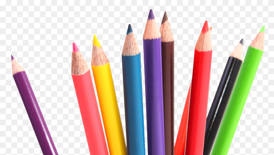 Multicolor Crayons, Pencil, Brush, Device, Tool Free Png