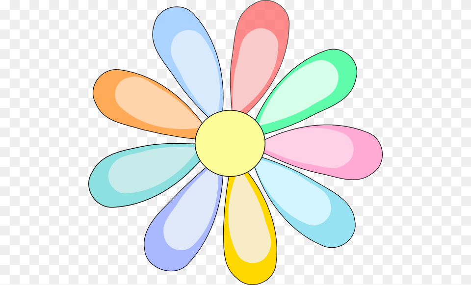 Multicolor Flower Clip Arts For Web, Daisy, Plant, Appliance, Ceiling Fan Png